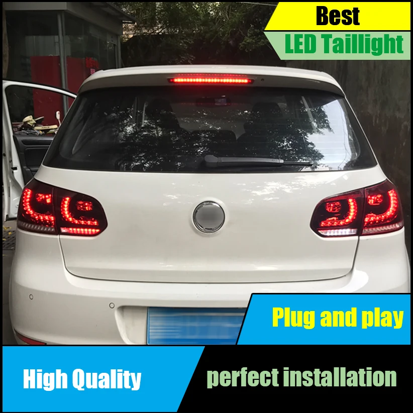 Автомобильный Стайлинг для Volkswagen Golf 6 MK6 R20 2008-2013 светодиодный задний светильник s, задний фонарь, подвижный сигнальный светильник, задний светильник, аксессуары