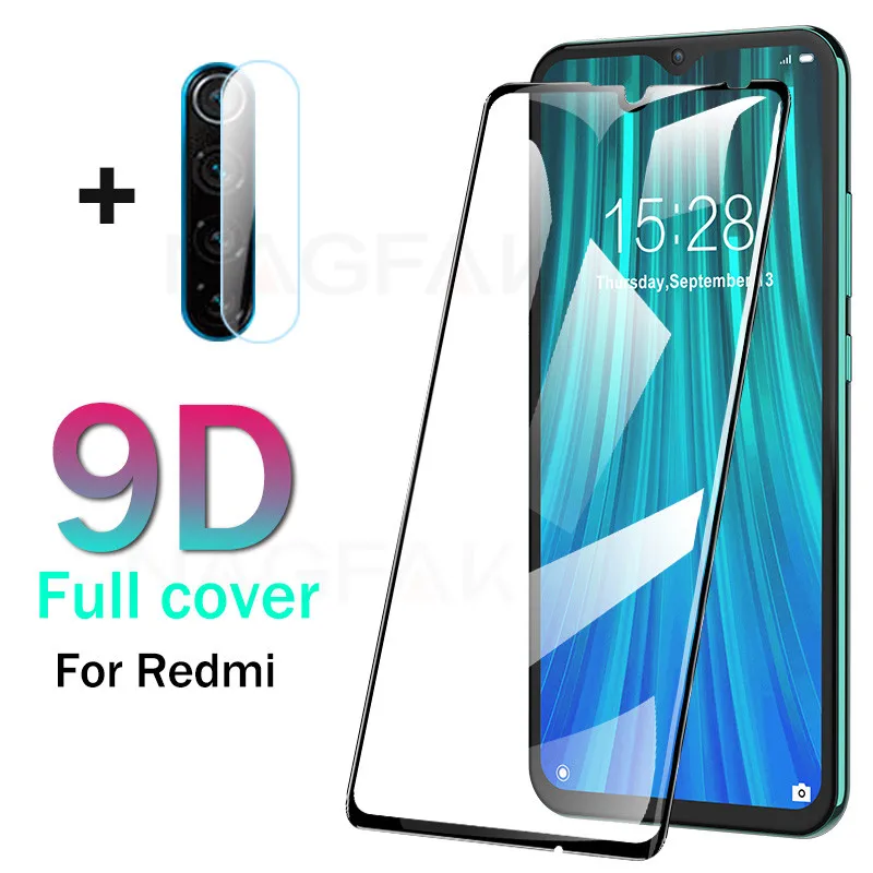 2 в 1 объектив камеры закаленное стекло для Xiaomi Redmi Note 8 7 9 Pro max Защита экрана note 9s K30