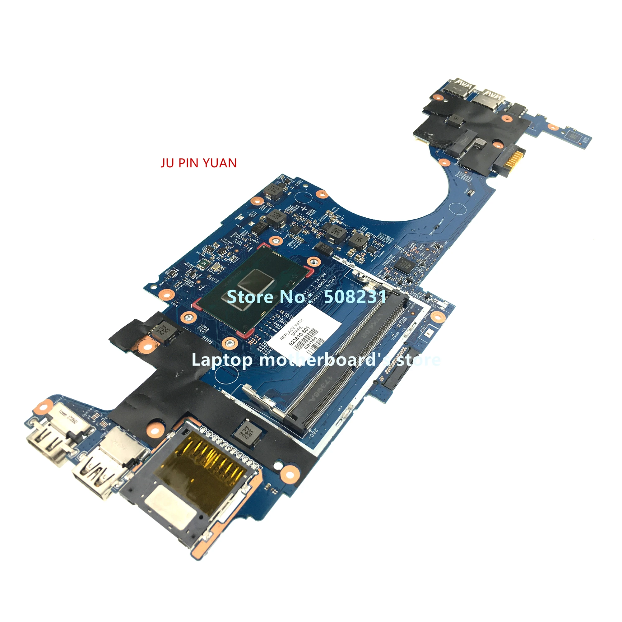 

For HP X360 Convertible 11-ad Laptop Motherboard 923810-601 923810-001 923810-501 448.0C304.0011 16870-1 With I3-7100U CPU DDR4