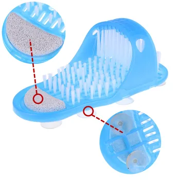 

Plastic Bath Shoe Shower Brush Feet Massager Slippers Pumice Stone Foot Scrubber Remove Dead Skin Foot Care Tool Dropshipping