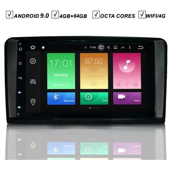 

9 IPS Android 9.0 Car DVD GPS Player For Mercedes Benz X164 W164 GL ML-Class Octa 8 Core 4G RAM 64G ROM Radio Bluetooth WIFI/4G