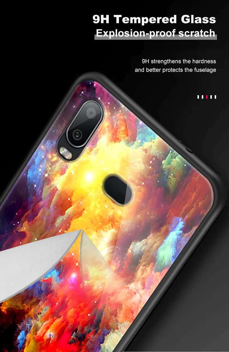 Мода для samsung Galaxy A10 A50 A70 A40 A80 A90 A20 A30 A6S A8S закаленное Стекло чехол J4 плюс M10 S8 S9 S10+ M20 M30 Coque