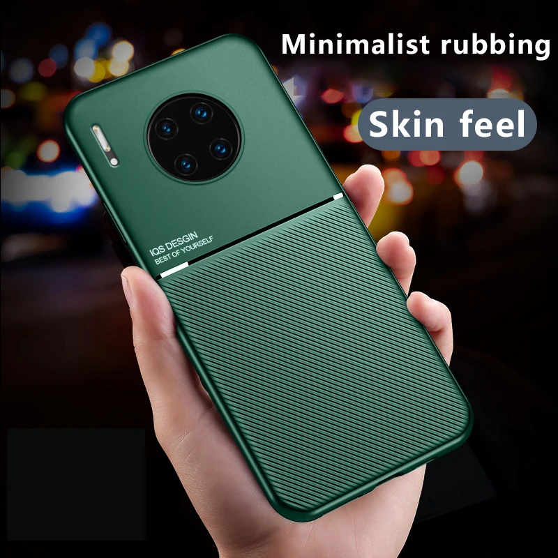 Роскошный силиконовый автомобильный Магнитный чехол для телефона Huawei Mate 30 20X10 9 8