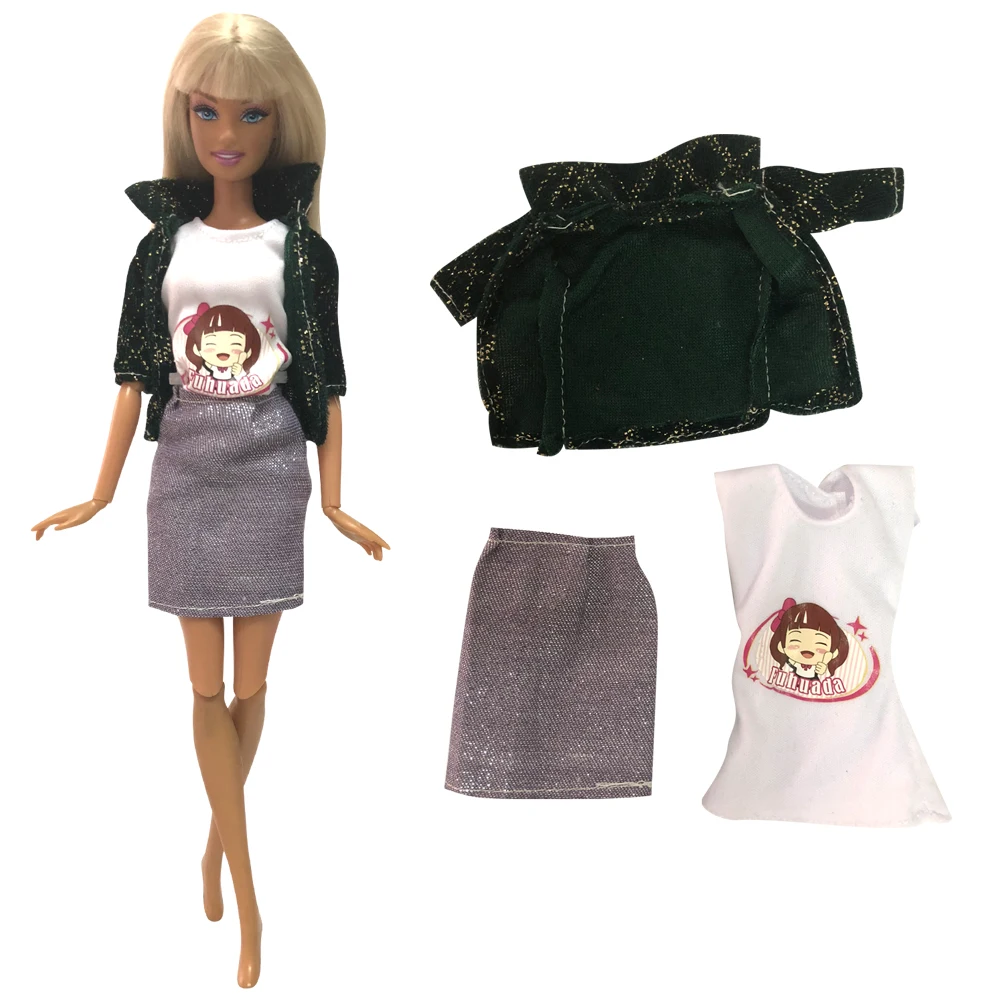 NK Mix новейшая Одежда для куклы, платье, модная юбка, вечерние платья для куклы Барби, аксессуары, игрушки для малышей, подарок для девочки 065A JJ - Цвет: Not Include Doll  J