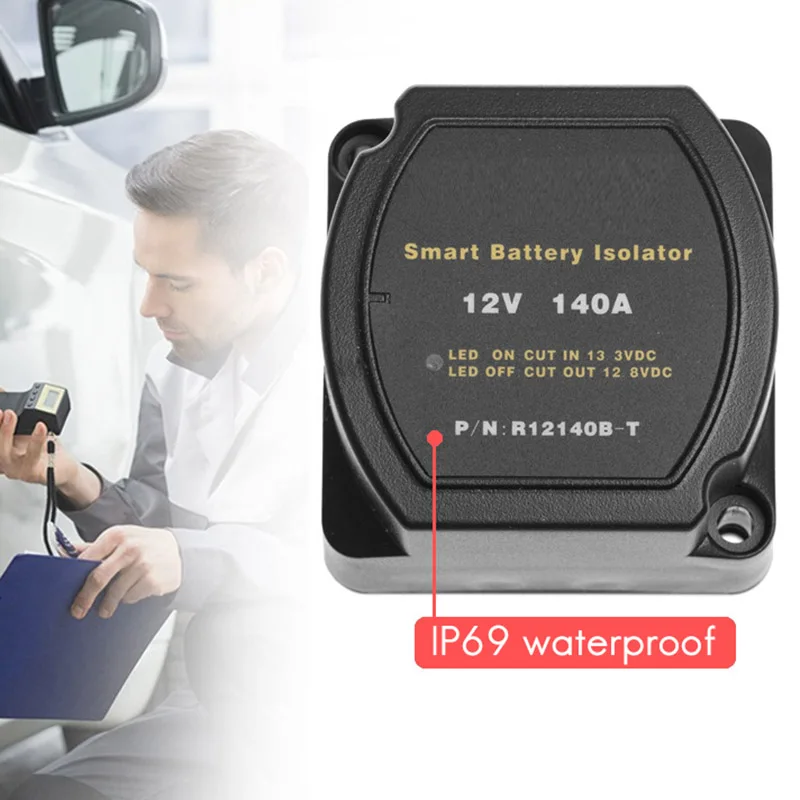 12V 140A Voltage Sensitive Relay Battery Isolator Automatic Charging Relay Car Accessories Car Battery