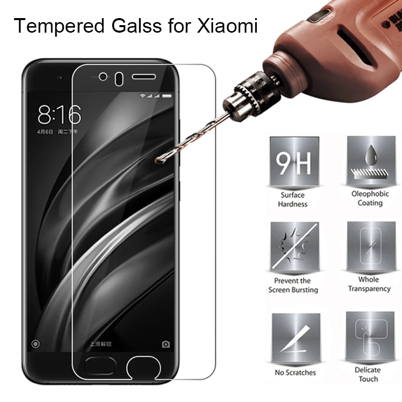 

Explosion-proof Tempered Film for Xiaomi Mi 8 Lite A1 Explorer Screen Protector Phone Protective Glass for Xiaomi Mi 9 A2 SE Pro