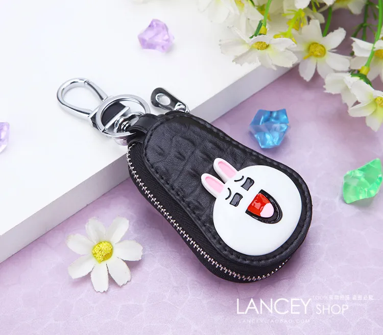 Кожаная сумка для ключей с цветами, модная дамская сумка для хранения ключей Butler, высокое качество, органайзер для ключей от автомобиля