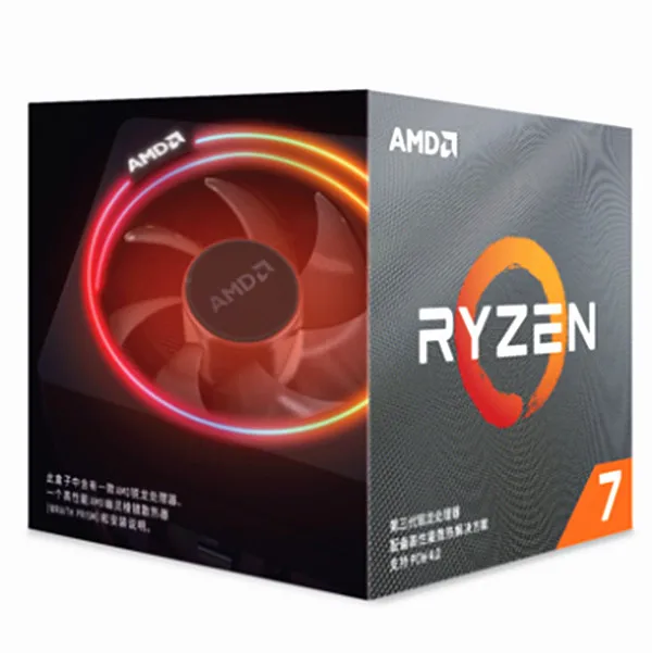 AMD Ryzen 7 3700X R7 3700X3,6 GHz ocho nucleos procesador de cpu de rosca 7NM L3 = 32M toma AM4 con enfriador