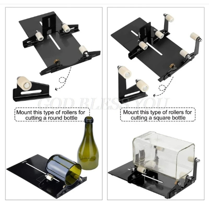 DIY Glass Bottle Cutter Adjustable Sizes Metal Glassbottle Cut Machine for  Crafting Wine Bottles Household Decorations Cutting - AliExpress