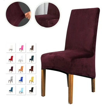 

Removable Dining Chair Cover Spandex Stretch Chair Slipcover Case For Chairs Kitchen Office Wedding Banquet Hotel Chairs Covers