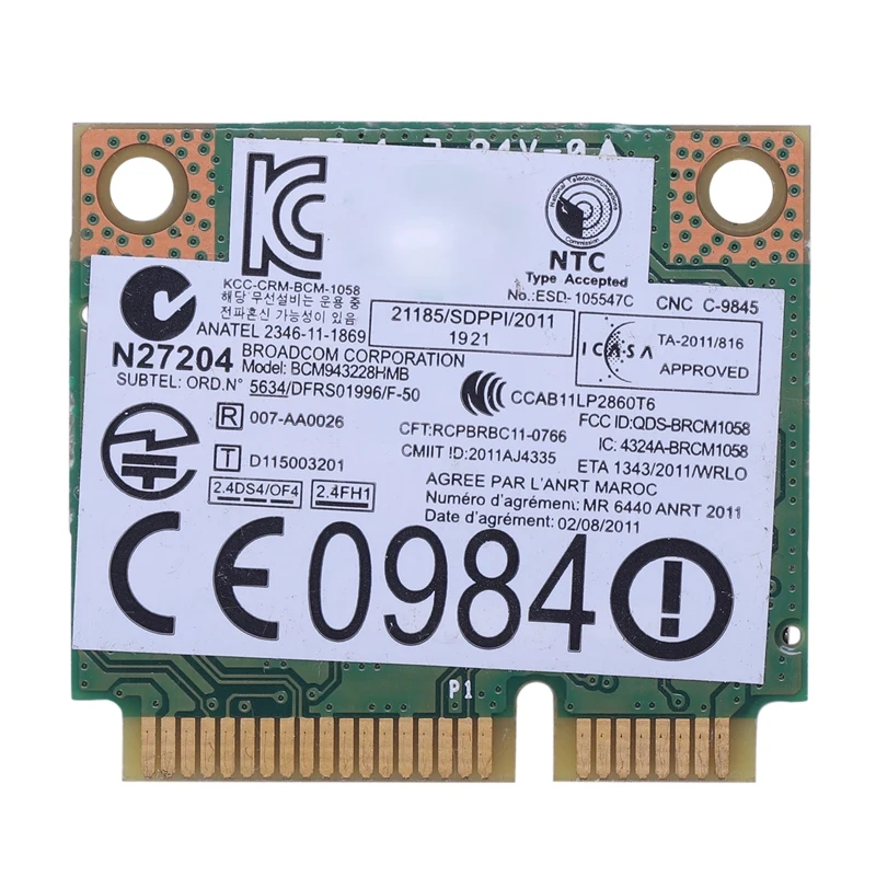 BCM943228HMB двухдиапазонный WIFI беспроводной Bluetooth 4 0 Мини PCI E карта для IBM Lenovo E430