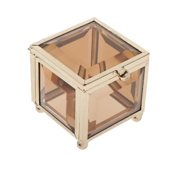 

Clear Cosmetics Jewelry Storage Boxes with Lid for Pins Travelling Girls Men