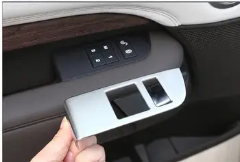 

4pcs ABS Chrome Child Safety Door Lock Switch Panel Cover Trim For Land Rover Discovery 5 LR5 2019-2020