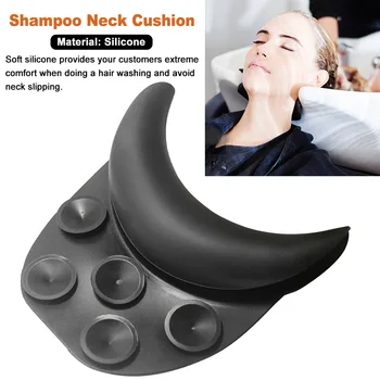 

Salon Flexible With Suction Cup Head Rest Non Slip Soft Silicone Stable Hair Washing Sink Shampoo Neck Cushion Hairdressing