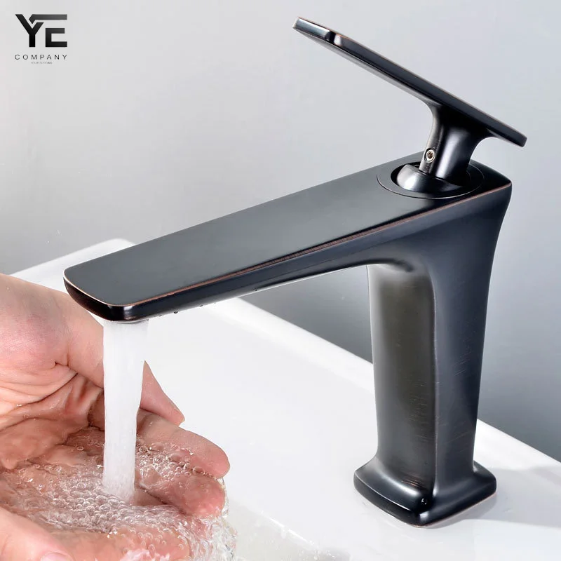 Bathroom washbasin faucet single handle hole deck installation bathroom mixed brass black decoration 12 | Обустройство дома