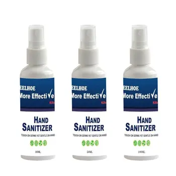 

30/50/100ml Disnfectant Spray Refreshing Hand Sanitizer Soap Gel Instant Clean