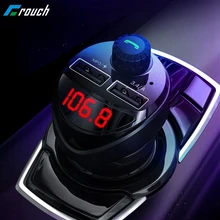 Crauch автомобильное зарядное устройство fm-передатчик модулятор Bluetooth Handsfree автомобильный комплект lcd аудио mp3-плеер и 3.4A двойное автомобильное usb-устройство для зарядки телефона