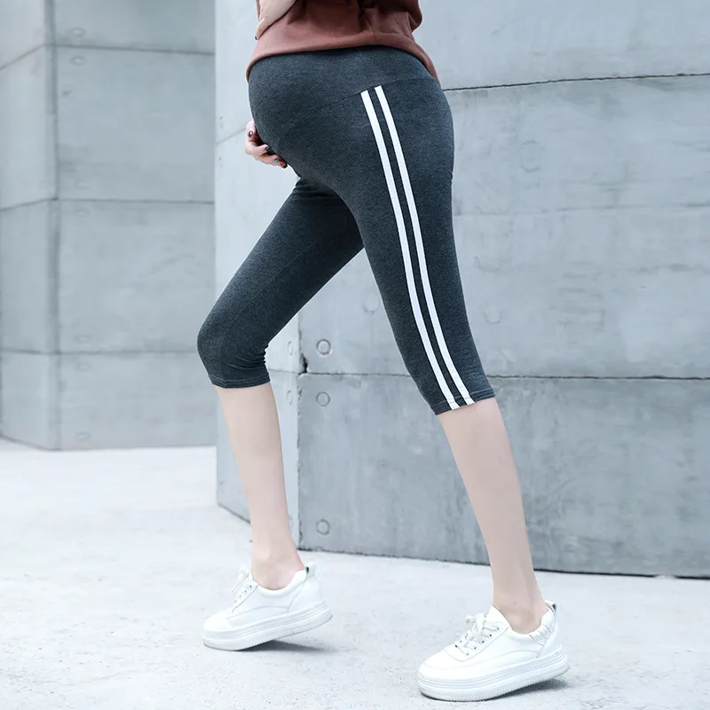 

Pregnant Women Maternity Pants Spring Summer Thin Section Outer Wear Skinny Leggings Modal Large Size Pregnant Women Cropped Leg