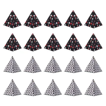 

20pcs Christmas Triangle Shape Candy Boxes Gift Packing Cases Storage Containers