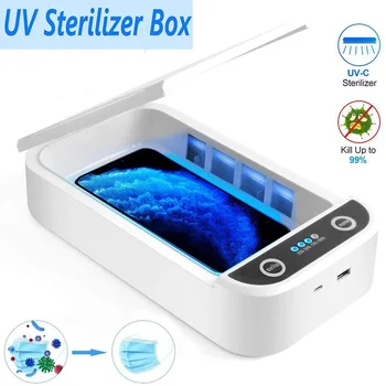 

Portable Dual UV Light Ultraviolet Sterilizer Box USB Personal Disinfection Cabinet Ultraviolet Cleaning Germicidal for Home