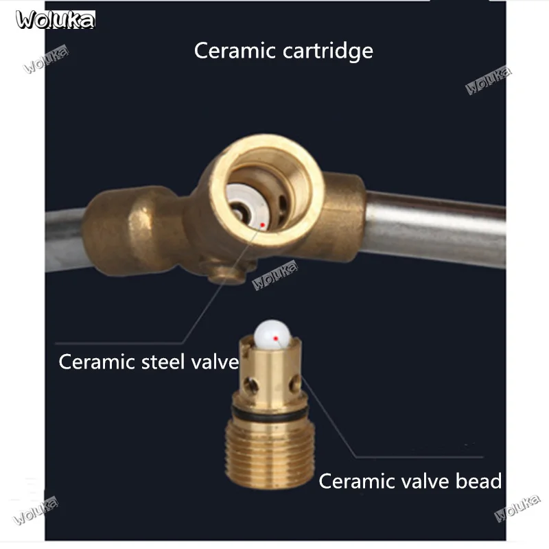 Керамический клапан, устойчивый к давлению, 350 кг, 360 градусов, вращающийся, анти-обмотка, супер стоп-пистолет, водяной пистолет CD50 Q06