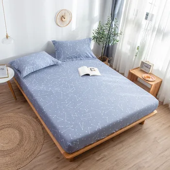 

Star Galaxy Printed Fitted Sheet 1pc Bed Sheet with Elastic Band 100% Cotton Fabric 120x200cm,150x200cm,180x200cm Free Shipping