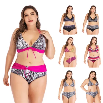 

L-5XL Plus Size Sexy Bikini 2020 Push Up Bikini Set Swimwear Women Micro Swimsuit Female Biquini Beach Party