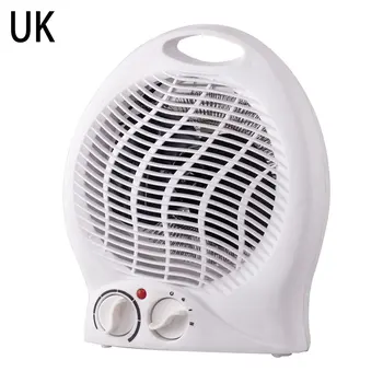 

UK/US/EU Portable Fan Heater Adjustable Thermostat Floor Table Desk Heater 2000W Heater 2 Heat Settings Fan Heater