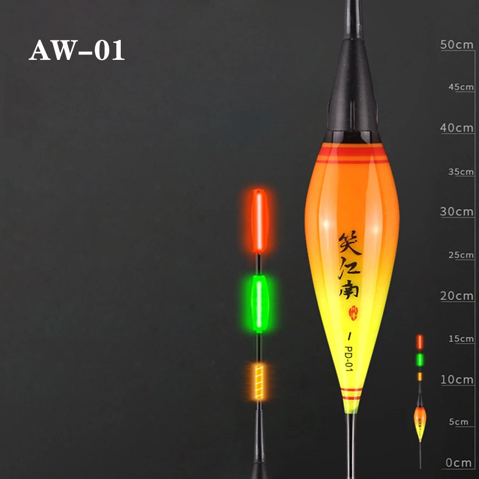 Электрический Поплавковый фонарь для плоской воды, поплавок для ночной рыбалки светодиодный, рыболовные снасти светящиеся электронный Поплавок + аккумулятор CR425