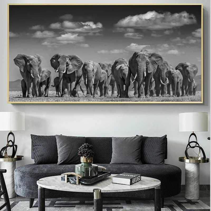 Современная картина с рисунком животных печать плакатов Quadros Wall Art Африканский
