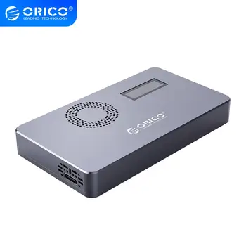 

ORICO M2 NVME SSD Case Self-Cooling SSD Enclosure With Digital Screen for M.2 M Key M+B Key SSD Disk USB C 10Gbps Hard Drive Box