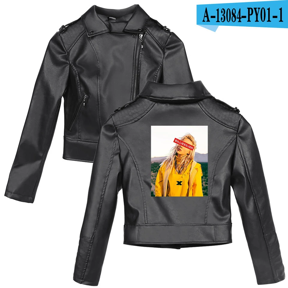 Billie Eilish, новая одежда, принт, розовый/черный, искусственная кожа, куртки для женщин, ривердейл, змеи, уличная одежда, кожа, Брендовое пальто, плюс - Цвет: 2