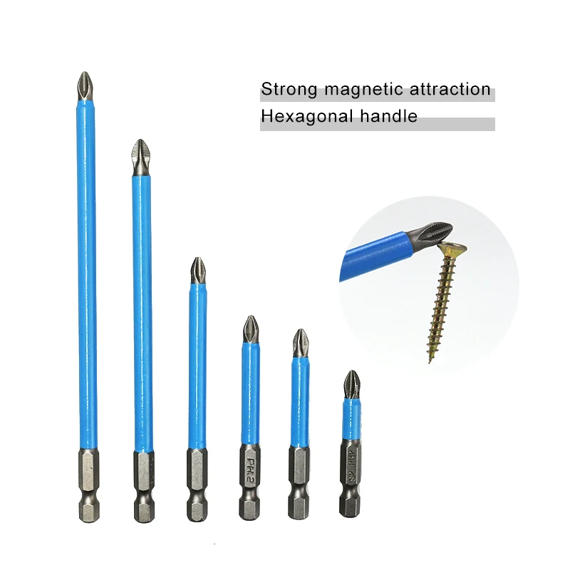 

SWDPORT PH2 Anti Slip Electric Screwdriver Bit Magnetic Hand Tools Bits Precision Hex Shank 50mm 65mm 70mm 90mm 127mm 150mm bit