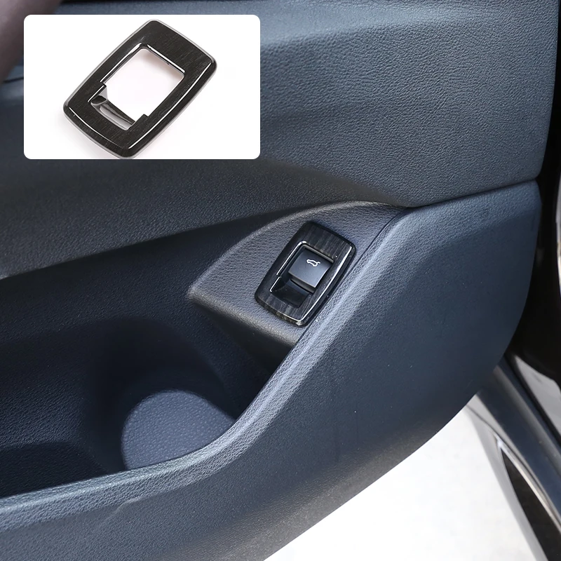 

Black Wood Grain For BMW X1 F48 2016-19 ABS Interior Tail Door Switch Frame Button Cover For 2 Series F45 F46 For BMW X2 F47