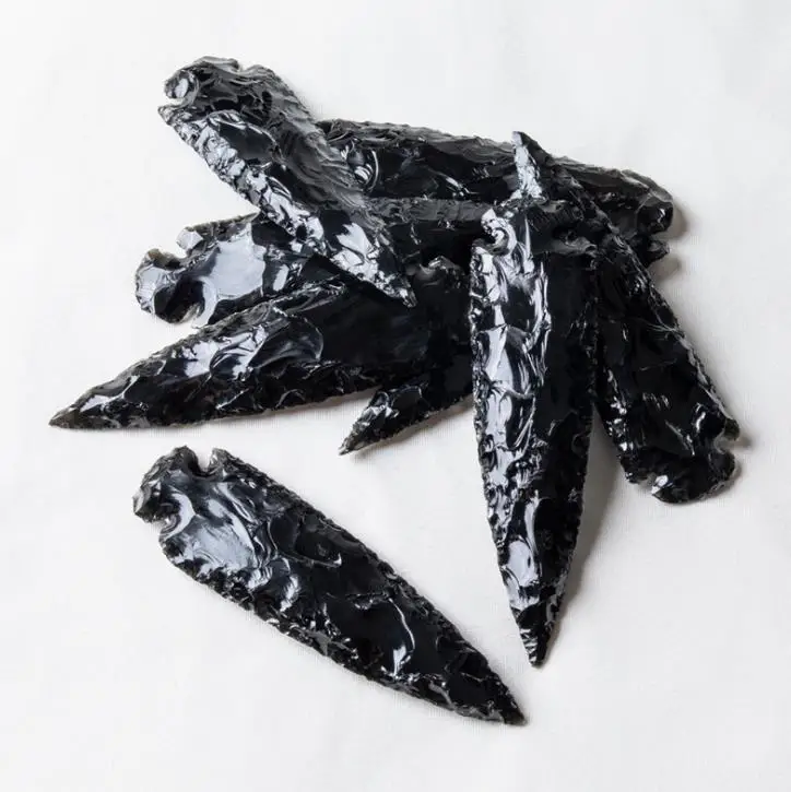 

3.4-4cm natural obsidian arrowhead 1pc
