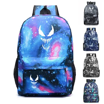 

45cm*32cm*14cm Marvel universe Antihero-Venom Shoulders backpack Creativity student school bag outdoor Travel bag backpacks