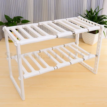 

Stainless steel retractable rack, sink rack, kitchen rack, multi-storey storage rack, double-deck pot rack