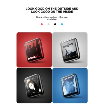 

Mini Clip MP3 Player Bluetooth With 1.5 " Touch Screen MP3 Music Player Portable HiFi Metal Audio Player With FM For Running