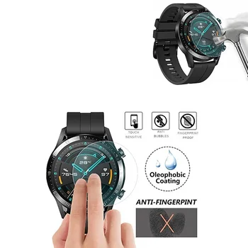 

100pcs Tempered Glass for Huawei Watch GT 2 46mm Screen Protector Round Sport Smart Watch D38.5mm Protective Film