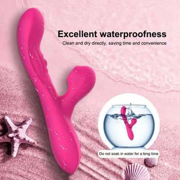 Powerful G Spot Vibrators for Women Flap Clitoris Stimulator Massager Rabbit Vibrator sucker sex toys for women 5