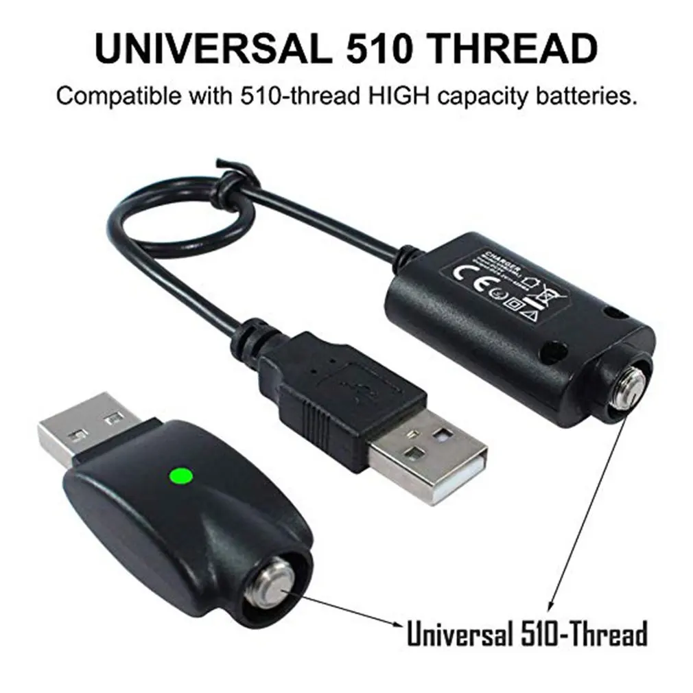 510-Thread USB умное зарядное устройство с защитой от перезарядки совместимо со стандартными устройствами с резьбой 510