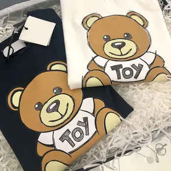 

Baby Boys and Girls T Shirts Kids Cartoon Bear Long Sleeve T-shirt Child Casual Clothes Autumn Spring Shirt Children Tops Tee