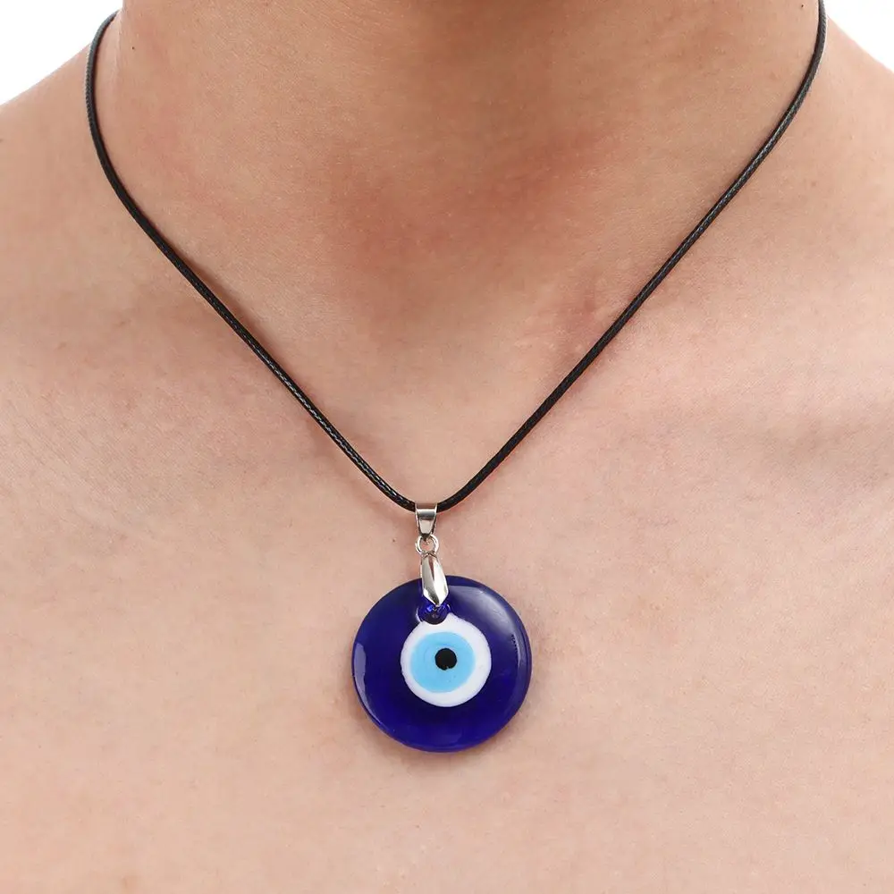 New Fashion Creative Evil Eye Pendant Necklace Choker Necklace Charm Amulet Gift for Women Men
