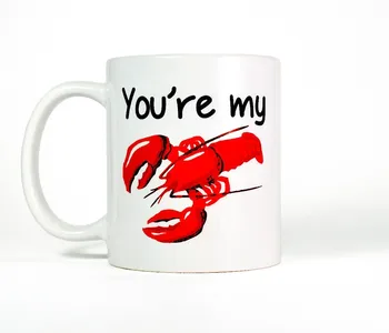 

Cute and Funny Lobster Mug Friends Anniversary Christmas Gift for Him or Her