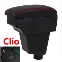 Для Renault clio 2 подлокотник коробка usb зарядка повысить двухслойный