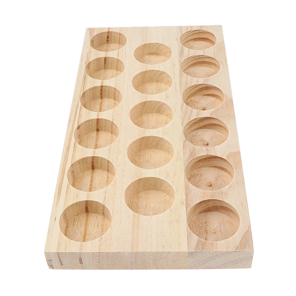 6/12/18 Slots Essential Oil Display Stands Wood Cosmetic Organizer Bottles Rack Holder for Beauty Tool Rack Stand Holder