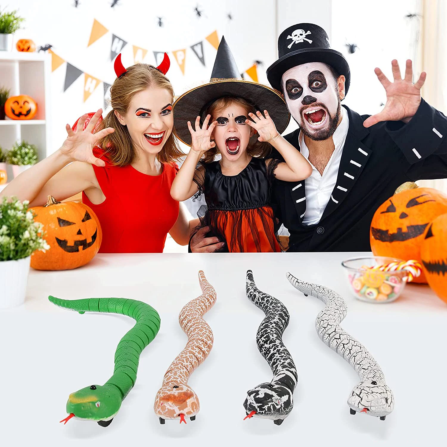 Serpent télécommandé réaliste RC Animal, jouet effrayant, simulation Viper  tours, effrayant, jouets pour cadeau d'halloween pour enfants - AliExpress