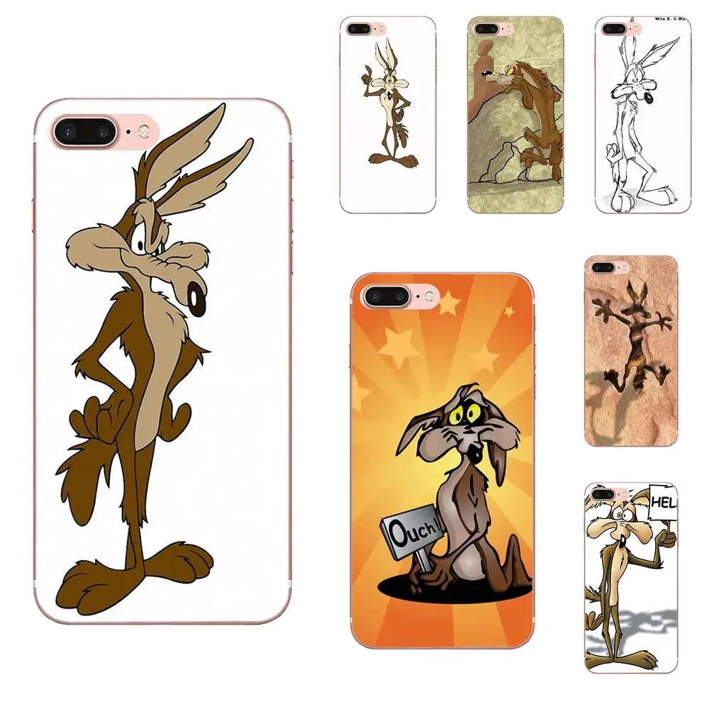

For Samsung Galaxy Note 5 8 9 S3 S4 S5 S6 S7 S8 S9 S10 5G mini Edge Plus Lite Soft Phone Capa Wile E Coyote