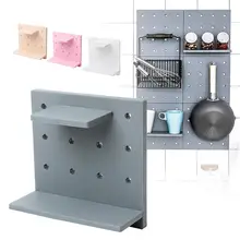 Пластиковые клейкие стеллажи для хранения, настенная доска для хранения, органайзер, Стеллаж, держатель, простая установка, экономия пространства