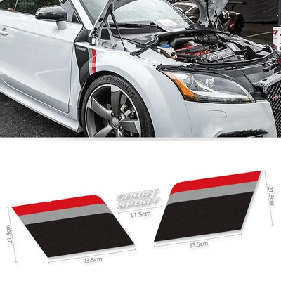 Sport Body Side Fender Sticker Flag Decal Vinyl Graphics for Audi